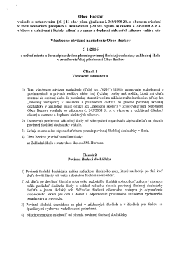 VZN č. 1/2016 - Obec Beckov