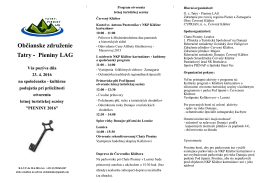 Otvorenie letnej turistickej sezóny PIENINY 2016