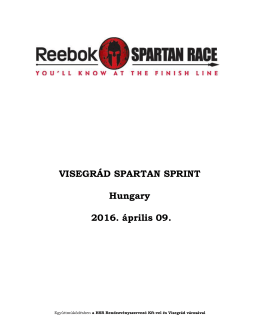 VISEGRÁD SPARTAN SPRINT Hungary 2016