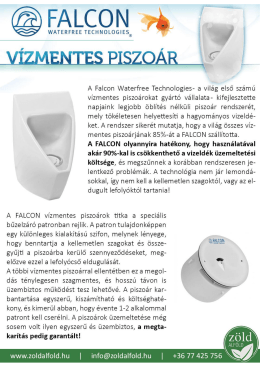 Falcon Lava vízmentes piszoár