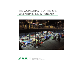 the social aspects of the 2015 migration crisis in hungary