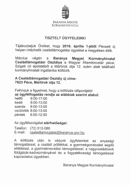 Tájékoztatás