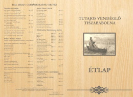 Page 1 ITAL ARLAP/ GETRÄNKEKARTE/ DRINKS Sörök/ Biere