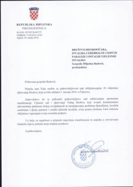 Ovdje možete pročitati pismo Predsjednice Republike Hrvatske o