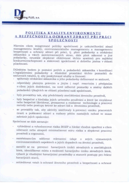 Politika jakosti 2 - DS engineering PLUS