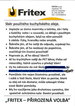 Page 1 FRITEX S.r.o. Vladislav 70 675 01 Vladislav " I EX : D|C