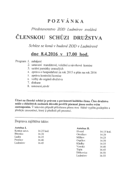 Pozv&aacute;nka na VČS