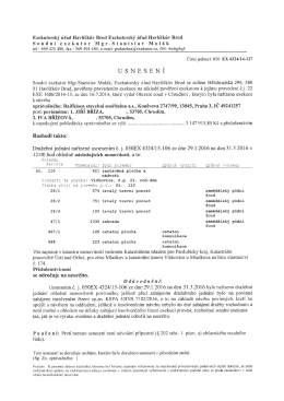 Usnesení o odročení č.j. EX 4324/14