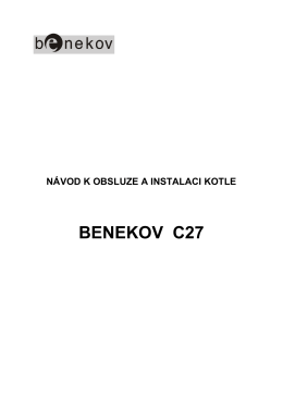 Návod k obsluze Benekov C27