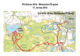 trať MTB: 20 km - Mistrovství ČR Sprint XTri Ostrov 2016