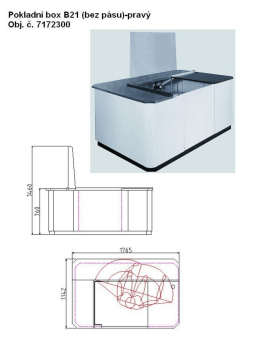 Pokladní box B21 (bez pásu)