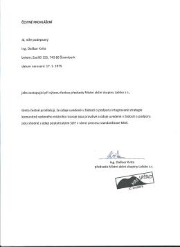 čestn&eacute; prohl&aacute;&scaron;en&iacute;