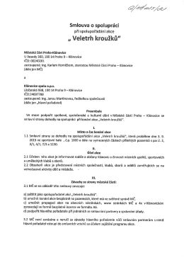 333. Smlouva o spolupráciVeletrh kroužků