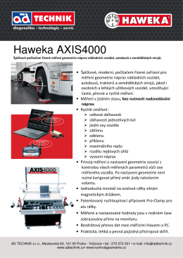 Haweka AXIS4000 - AD Technik sro