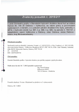 Znaleck&yacute; posudek č. 20151217