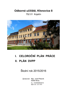 CPP 2015-16 - Odborné učiliště Křenovice
