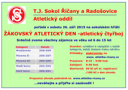 T.J. Sokol Říčany a Radošovice Atletický oddíl