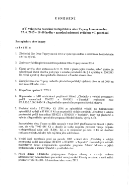 Usnesení zastupitelstva ke stažení z 25.6.2015