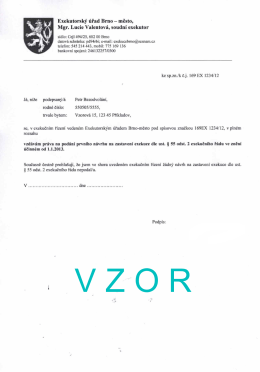 Vzdání se práva na podání prvého návrhu na zastavení exekuce