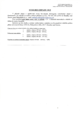SVOZ BIO-ODPADU 2015