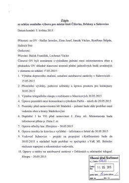 Z&aacute;pis OV ze dne 05.05.2015
