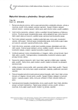 Strojn&iacute; zař&iacute;zen&iacute;