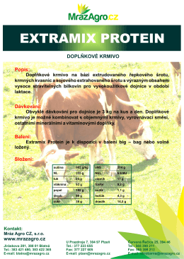 Extramix Protein - Mráz Agro CZ, sro