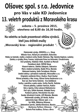 Ol&scaron;ovec spol. s r.o. Jedovnice