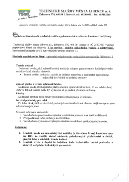 ___= TECHNICKÉ SLUŽBY MĚSTA LIBERCE a. s.