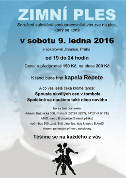 Zimní ples ASC 2016 - Sdružení salesiánů spolupracovníků