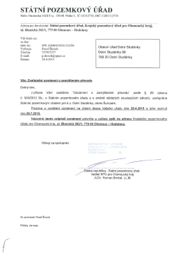 ST&Aacute;TN&Iacute; POZEMKOV&Yacute; &Uacute;ŘAD