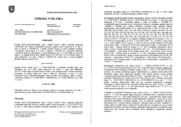 Veřejná vyhláška-usnesení o přerušení odvolacího řízení