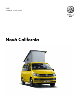 Ceník Volkswagen California - Auto-Poly