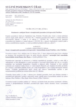 Veř.vyhláška-komplexní pú Pokřikov