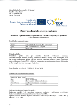 Z&aacute;kladn&iacute; &scaron;kola &Scaron;umperk, Dr. E. Bene&scaron;e l PaedDr. Milan Tich&yacute; Dr. E