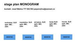 stage plan MONOGRAM