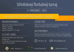 Střed&iacute;skov&yacute; f orbalov&yacute; turnaj 5- PROSINEC- 2015
