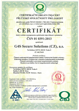 CERTIFIKAČN&Iacute; ORG&Aacute;N CSQ-CERT