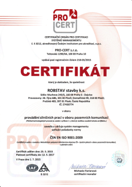 PRO `-7 - ROBSTAV stavby ks