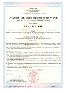 ATO Certifikát