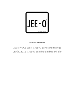 2015 PRICE LIST | JEE-O parts and fittings CENÍK 2015 | JEE
