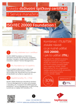 ISO/IEC 20000 Foundation od ATO TAYLLORCOX