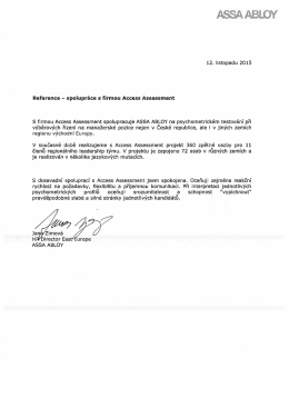 ASSA ABLOY - Access Assessment