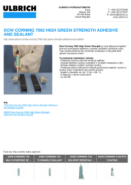 dow corning 7092 high green strength adhesive and sealant