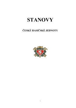 STANOVY - Česká hasičská jednota