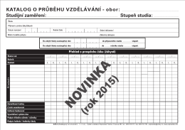 ZUS-C / Katalog o průběhu studia I. a II. stupeň