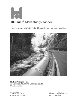 HOBAS&reg; Make things happen.