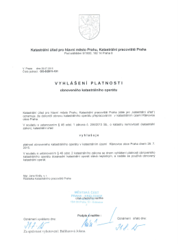 vyhlášení platnosti obnoveného kat.operátu
