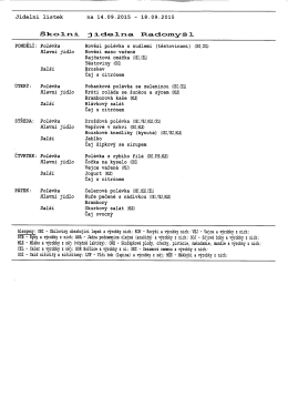 j &iacute;delna Radomy&scaron; l PONDĚL&Iacute;: Pol&eacute;vka