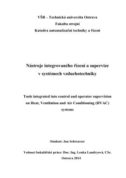 Nástroje integrovaného řízení a supervize v systémech